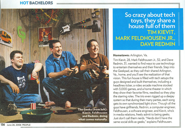 Tim, Mark and Dave in People's Hottest Bachelors issue (June 26, 2006)